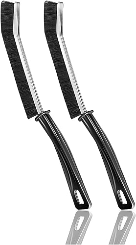 Redreo 2 Stück Spaltreinigungsbürste Fugenbürste, Hard-Bristled Fugen Reinigungsbürste für Tiefenreinigung von Fensterrillen,Badezimmern,Küchenspülen und Fliesenfugen - Cheap-Us