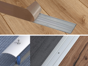 Abschlussleiste Aluminium eloxiert, Bodenleisten selbstklebend ohne bohren, Abdeckleiste