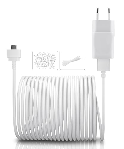 Itramax 3M Blink Mini Ladekabel mit Wandadapter (1 Stück) Nicht für Blink Mini 2,Ladestein und Mikro-USB-Endkamera-Ladeverlängerungskabel,Wasserdichte Lange Stromversorgungskabel Sicherheitskamera - Cheap-Us