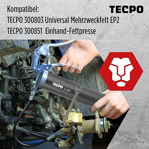 TECPO 10x Universal Mehrzweckfett 400g– Kartusche Schmierfett, Lithiumfett, Universalfett, KFZ-Schmierung, wasserbeständig - Cheap-Us