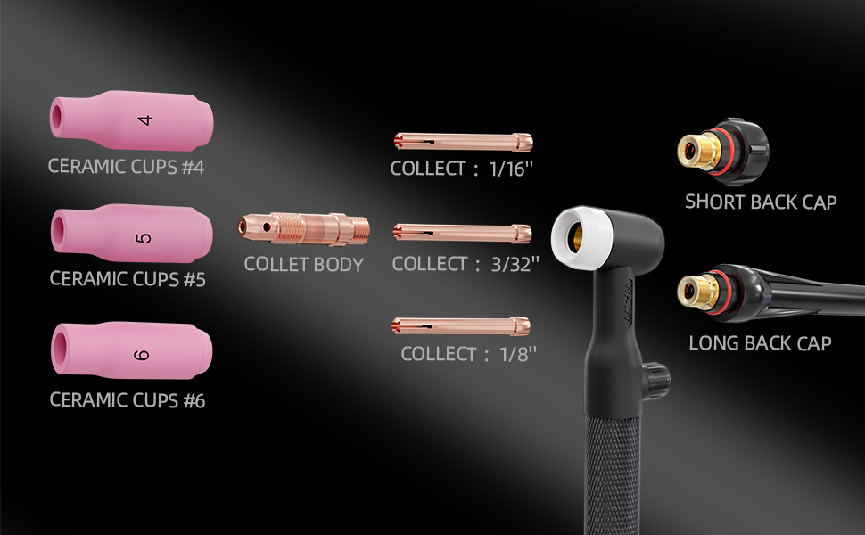 WP-17V Argon WIG Schlauchpaket