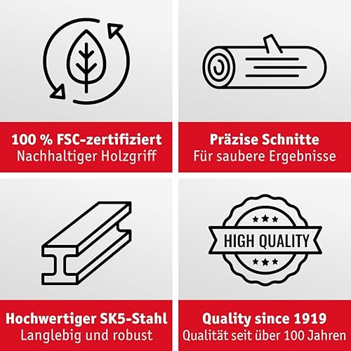 WALTER Japansäge 225 mm – Japanische Feinsäge mit diamantgeschliffenen 7 Z/cm Trapezzähnen, SK5-Stahlblatt & FSC-Holzgriff, Handsäge für Holz & Holzbearbeitung, inkl. Schutzhülle - Cheap-Us