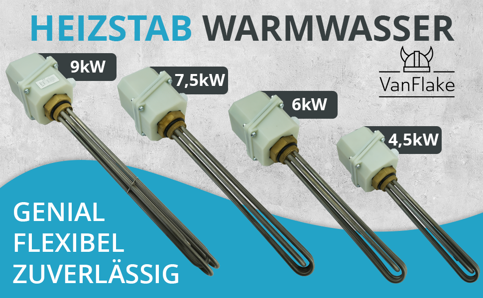 Heizstab für Warmwasser