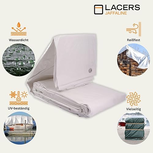 Lacers JaffaLine Gewebeplane - Robuste Abdeckplane in verschiedenen Größen und Farben für optimalen Schutz im Outdoor-Bereich! (Grün, 3x4m) - Cheap-Us