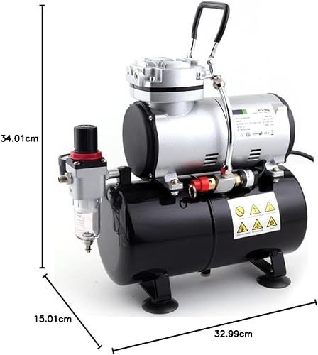 Fengda FD-186 Airbrush Kompressor mit Lufttank/Mächtig Luftstrom und Luftdruck/Druckbehälter/ 4 bar/Auto Stop - Cheap-Us