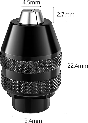 4486 Bohrfutter für Dremel, Spannfutter für Dremel Ersatz 1/32 bis 1/8 Schnellspannbohrfutter Keyless Bohrfutter Schnellwechseladapter Kit für Dremel Model 8220,3000,395,4000,400,300,398,8200,8100,800 - Cheap-Us