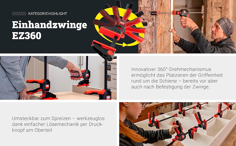 Bessey Deutschland Handwerkzeuge Spanntechnologie Klemmwerkzeuge Zwingen Schraubzwingen Hebelzwingen