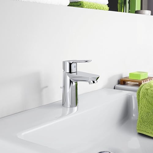 GROHE BauEdge | Badarmatur- Einhand-Waschtischbatterie, S-Size | mit Keramikkartusche | chrom | 23330000 - Cheap-Us