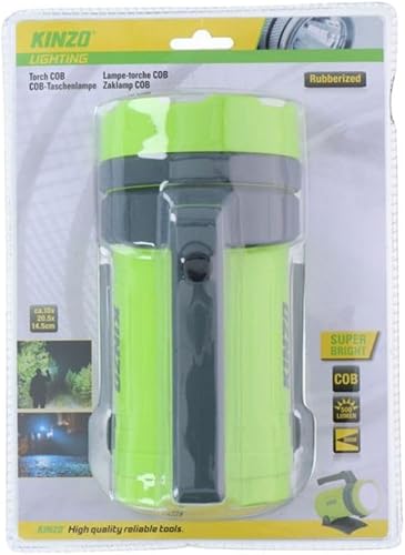 Kinzo Handscheinwerfer – Taschenlampe mit Griff und Clip – Taschenlampe Gross mit COB-Technologie und 500 Lumen – Handstrahler - Suchscheinwerfer - Grün - Cheap-Us