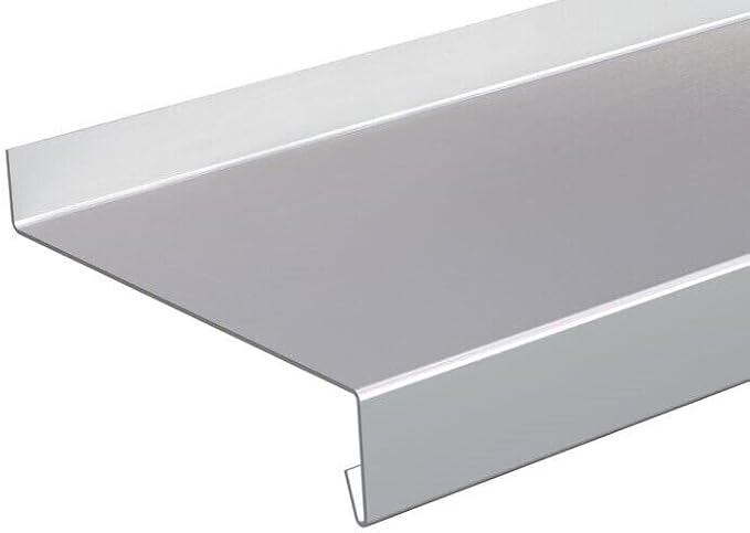 Fensterbank Tropfblech Alu Abschluss 5° silber 2mm Ral9006 T=50-400mm 500mm, 750mm, 1000mm, 1500mm oder 2000mm (Fensterbank 2mm Alu Ral 9006 1500mm, 15/40/150/25) - Cheap-Us