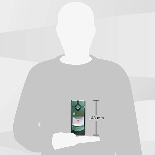 Bosch Ortungsgerät Truvo der 2. Generation (einfache Ein-Knopf-Bedienung, einfaches Orten von stromführenden Kabeln und Metallobjekten, Wandscanner bis 70mm, im E-Commerce Karton) - Cheap-Us
