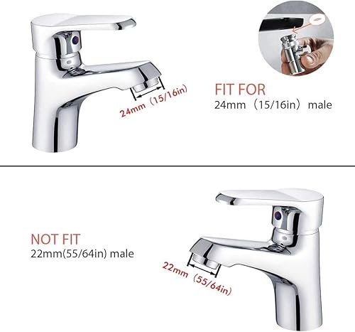Home Handheld Bidet, Bidet-Toiletten-Set mit Wasserhahn, Schlauch und Anschluss, perfekt zum Haarwaschen oder Reinigen des Waschbeckens (Silber) - Cheap-Us