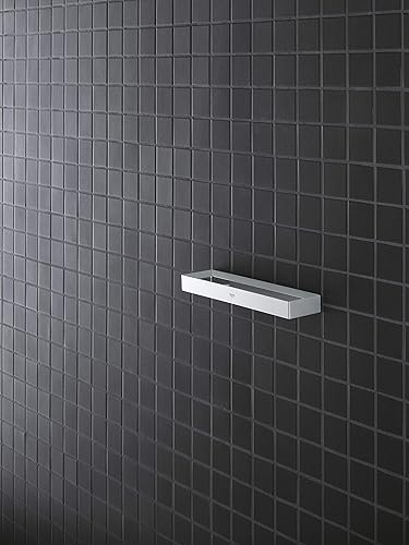 GROHE Selection Cube - Handtuchring (verdeckte Befestigung, Material: Metall, langlebig), chrom, eckig, 40766000 - Cheap-Us