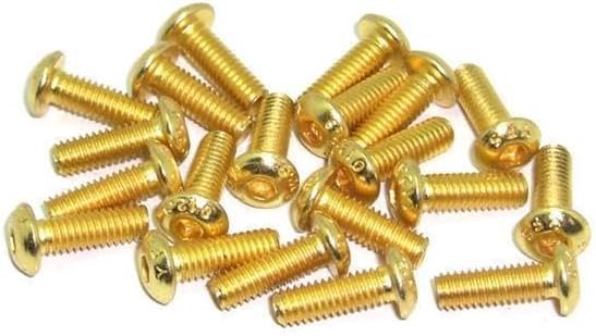 M4x12 ISO7380 goldene Linsenkopfschraube Stahl 12,9 Titan Nitrid beschichtet 20 Stück Gewindeschraube Linsenkopf TIN Beschichtung - Cheap-Us