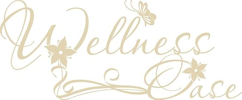 GRAZDesign Wandtattoo Bad Wellnessoase, Wandaufkleber Badezimmer Wand Aufkleber - 97x40cm / 070 schwarz - Cheap-Us