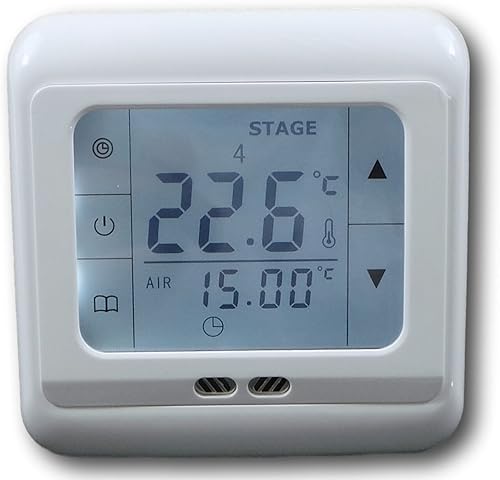 SM-PC®, Raumthermostat Thermostat programmierbar Touchscreen Digital weiß #832 - Cheap-Us