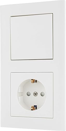 REV 0239890106 Matrix, Abdeckung für Heizungsregler (Wechselkontakt), Bedienfeld Thermostat Heizung, Weiss-matt - Cheap-Us