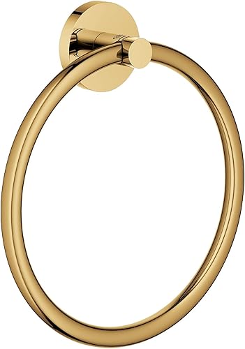 GROHE Essentials - Handtuchring (Material: Metall, verdeckte Befestigung, zum bohren oder kleben), chrom, 40365001, Small - Cheap-Us