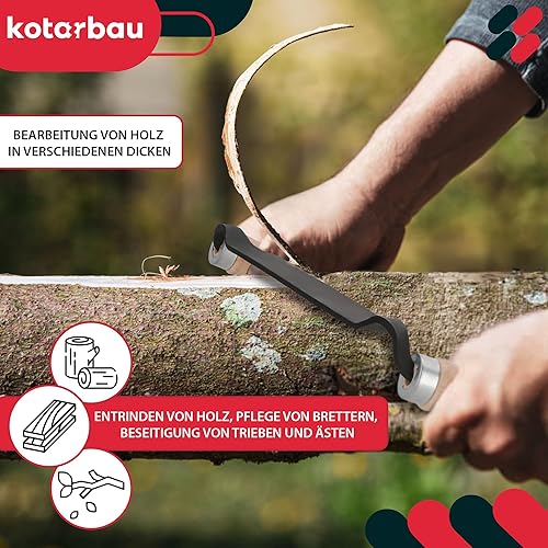 KOTARBAU® Zugmesser für Holz geschmiedet 280 mm Baumschäler Ziehmesser für Holz Rindenschäler Wagnermesser - Cheap-Us