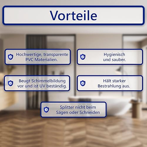 VILSTEIN Duschdichtung, Zuschneidbare Länge & Gummilippe, Premium Duschtürdichtung, Dichtung Dusche Glastür Duschtür, für 6mm bis 8mm Glasstärke, 2x 100cm - Cheap-Us