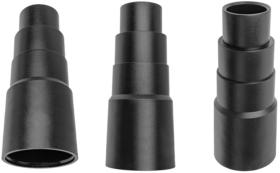 Abschluss Adapter Reduzierstück, 1 Stück, in Schwarz, Härtegrad mittel, 4-stufig