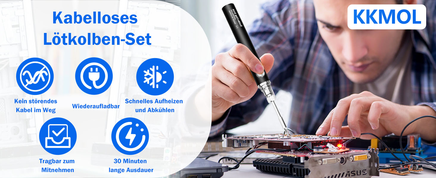 Kabelloses Lötkolben Set 