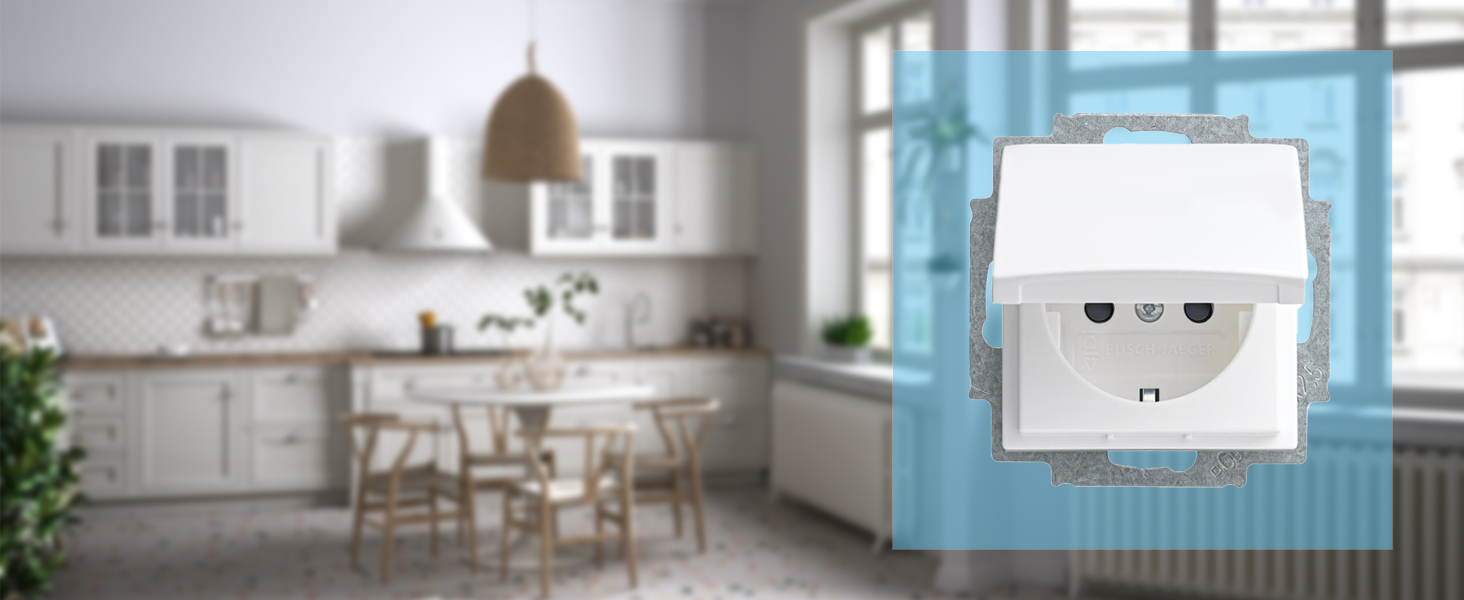 Busch-Jaeger Klappdeckelsteckdose