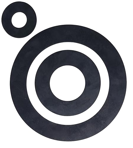 diconfa Flanschdichtung DIN 2690 Gummi EPDM - WÄHLEN == DN15 bis DN500-1 bis 200 Stück - AUSWAHL: DN40 PN10-40 (92 x 49 x 3mm), 2 Stück - Gummidichtung Flachdichtung Rohrverbindung Vollgummi - Cheap-Us