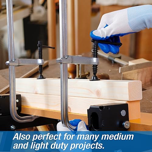 KRETLAW Schraubzwingen 4-Stück, 300mm F-Klemmen aus geschmiedetem Stahl (204 KGs) für Schweißen und Holzarbeiten - Cheap-Us