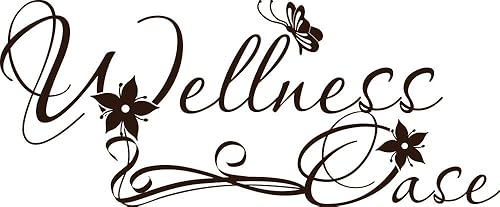 GRAZDesign Wandtattoo Bad Wellnessoase, Wandaufkleber Badezimmer Wand Aufkleber - 97x40cm / 070 schwarz - Cheap-Us