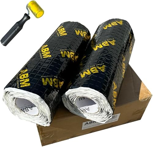 ABM Alubutyl BLACK 2.0 mm x 40 cm x 5 Meter = 2 m² Selbstklebende Alubutyl Anti Dröhn Dämmmatte, Auto Dämmung, Fahrzeugdämmung - Cheap-Us