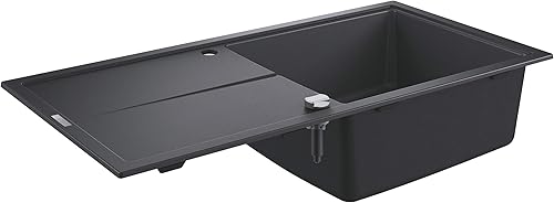 GROHE K400 | Kompositspüle mit Abtropffläche | granit schwarz | 31641AP0 - Cheap-Us