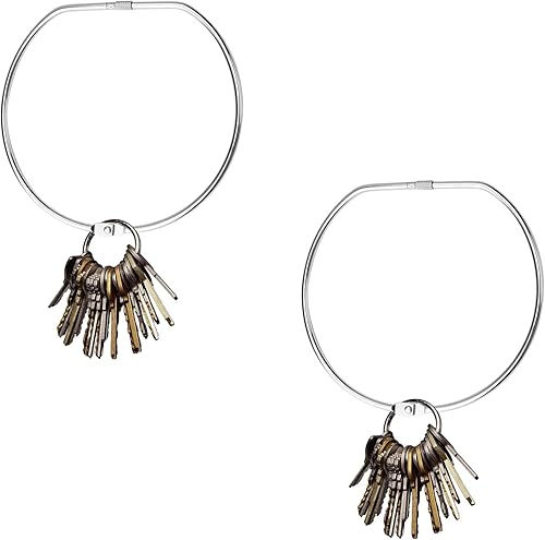 2 Stück Schlüsselringe, AMONENZ Metall Organizer Ring, 150 mm Towel Rings, für Badezimmer, Küche, Schals, Krawatten, Handtücher und Dekorative Accessoires - Cheap-Us