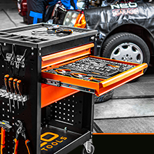 NEO TOOLS arbeitet mit den besten HANDWERKZEUGE ARBEITSSCHULTZ MOTO