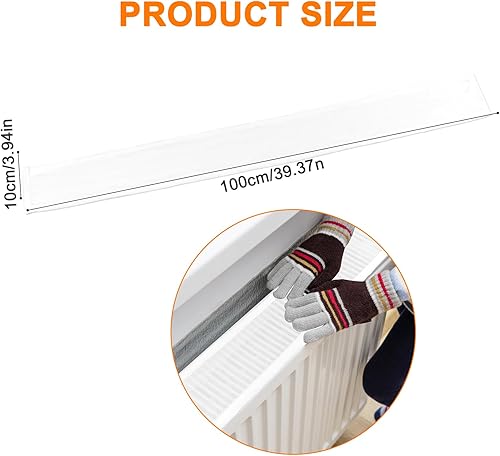 MOKIDO Heizkörper-Staubschutz, Heizung Abdeckung, Heizkörper Abdeckung, Heizungsabdeckung, Dekorativer Staubschutz, Heizkörperabdeckung zum Blockieren von Staub und Schmutz (80CM) - Cheap-Us