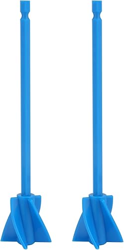 2 Stück Mixer Aufsatz Bohrmaschine für Harz, Farbrührer Bohrmaschine Wiederverwendbar Epoxidmischer zum Bohren von Epoxid Malerei Mischen von Epoxid Keramikglasur (Blau) - Cheap-Us