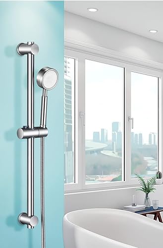 Olliwon Duschkopf Hochdruck aus Edelstahl 304 Handbrause Dusche Badezimmer Wassersparend Einfache Installation - Cheap-Us