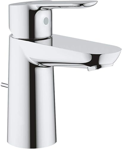 GROHE BauEdge | Badarmatur- Einhand-Waschtischbatterie, S-Size | mit Keramikkartusche | chrom | 23330000 - Cheap-Us
