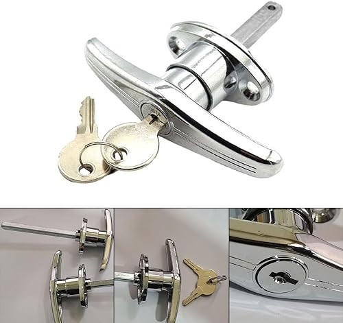 Garagentorschloss, T-Griff, hinten fixiert, um sich von Wohnwagen Garage Schuppen Wohnmobil zu unterscheiden - Cheap-Us