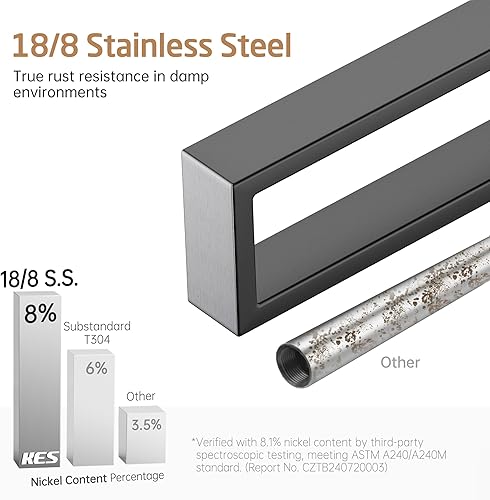 KES Handtuchhalter Schwarz Matt Handtuchring Bad Badetuchhalter Edelstahl SUS304 Handtuch Halter Handtuchstange Geschirrtuchhalter Wandmontage, A23080-BK - Cheap-Us