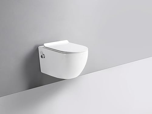 Taharet Dusch WC inkl. Kalt- und Warmwasser Armatur und Soft-Close Sitz - Cheap-Us