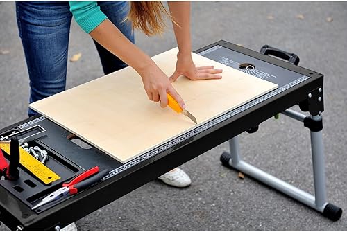 TrutzHolm® Untergestell für Kappsäge Multifunktionswerktisch Arbeitstisch für Kapp und Gehrungssägen, Maschinentisch Werkbank Spanntisch klappbar mobil - Cheap-Us