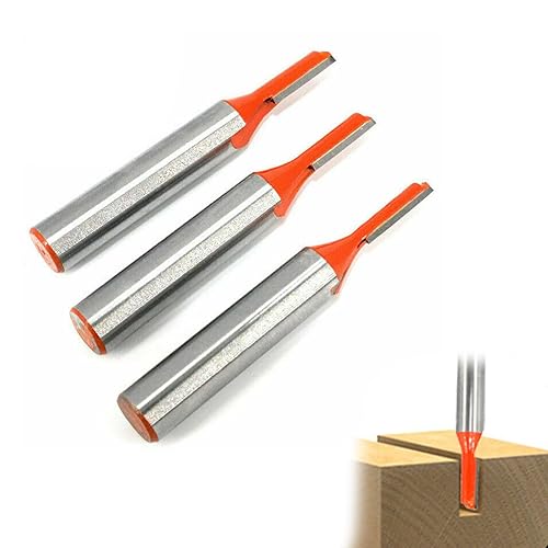xlwen 8mm Schaft Nutfräser Holzfräser Fräser 3 Stück Gerade Fräser Set Holz Fräser Router Bit Professional Nutfräser, Standard for Wood-3mm,4mm,5mm - Cheap-Us
