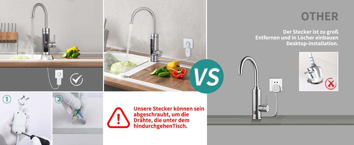 durchlauferhitzer 230v wasserhahn