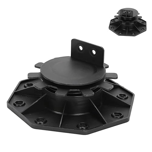 Cecaylie 50 Stück Stelzlager höhenverstellbar 60-140mm Stellfüße Terrassenlager, Füße verstellbar, Plattenlager Terrassenplatten für Terrassendielen Unterkonstruktion, WPC - Cheap-Us