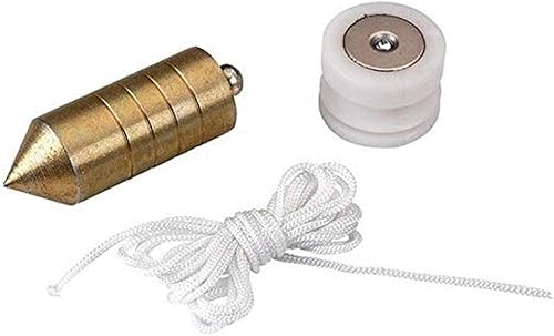 Alyco 197946 – verzinkter Stahl Magnetlot 1000 g Holzmutter und 5 m Nylonseil - Cheap-Us