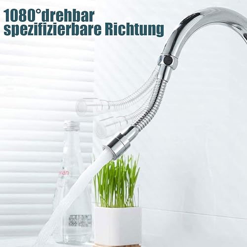 SkyJoy®wasserhahn verlängerung.30cm.Hergestellt aus rostfreiem Stahl 304. Fixierbare Richtung. Bequem für Zähneputzen und Waschen Gesicht, Haare waschen und Wasser zu fangen.(30cm) - Cheap-Us