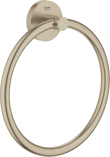 GROHE Essentials - Handtuchring (Material: Metall, verdeckte Befestigung, zum bohren oder kleben), chrom, 40365001, Small - Cheap-Us