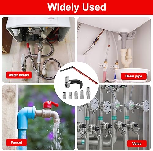 KUHAWL Standhahnmutterschlüssel, 8-12mm Standhahnschlüssel Wasserhahn Montagewerkzeug Armaturenschlüssel, Standhahn Mutternschlüssel Standhahnschlüssel Universalwerkzeug Mutternschlüssel Schlüssel - Cheap-Us