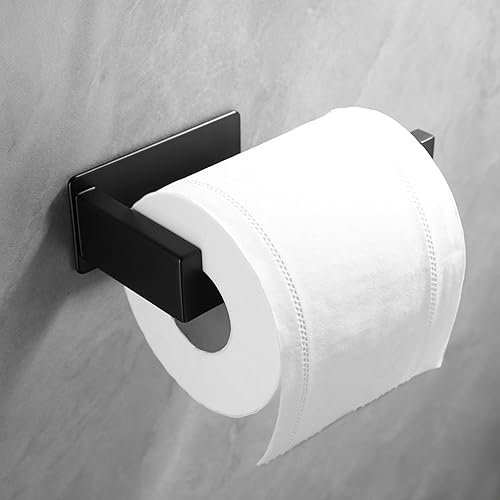 YIGII Toilettenpapierhalter Ohne Bohren Klopapierhalter Edelstahl Gebürstet Wc Rollenhalter Selbstklebend Klorollenhalter und 2 Stück Klebehaken für Bad und Küche - Cheap-Us
